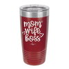 Mom Wife Boss - Laser Engraved Stainless Steel Drinkware - 1967 -