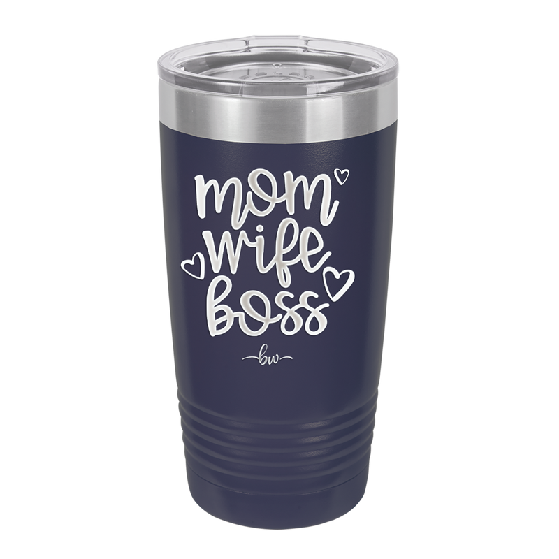 Mom Wife Boss - Laser Engraved Stainless Steel Drinkware - 1967 -