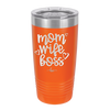 Mom Wife Boss - Laser Engraved Stainless Steel Drinkware - 1967 -