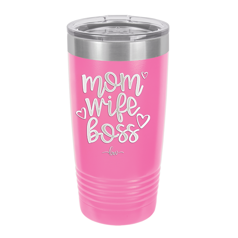 Mom Wife Boss - Laser Engraved Stainless Steel Drinkware - 1967 -