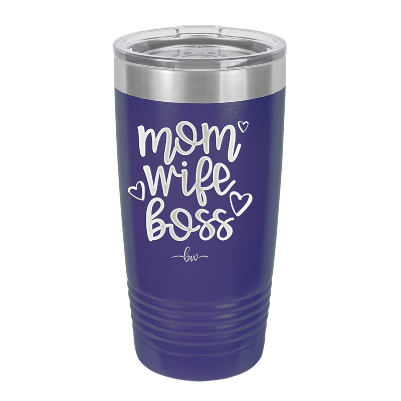 Mom Wife Boss - Laser Engraved Stainless Steel Drinkware - 1967 -