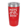 Mom Wife Boss - Laser Engraved Stainless Steel Drinkware - 1967 -