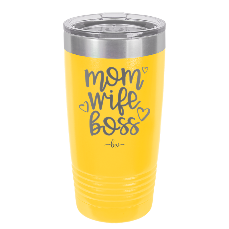 Mom Wife Boss - Laser Engraved Stainless Steel Drinkware - 1967 -