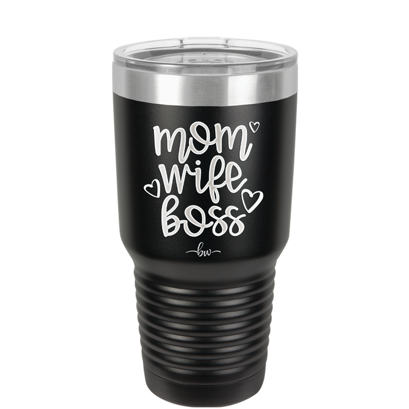 Mom Wife Boss - Laser Engraved Stainless Steel Drinkware - 1967 -