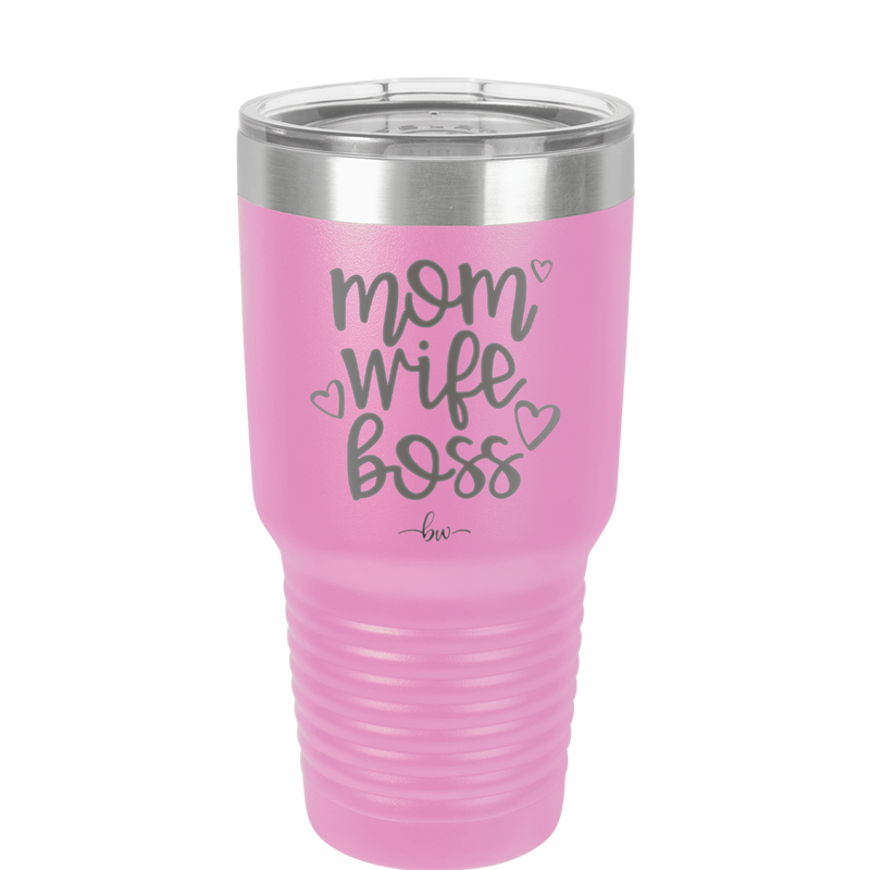 Mom Wife Boss - Laser Engraved Stainless Steel Drinkware - 1967 -