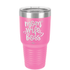 Mom Wife Boss - Laser Engraved Stainless Steel Drinkware - 1967 -