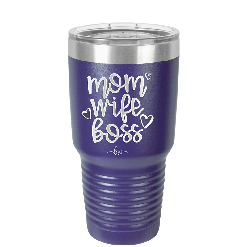 Mom Wife Boss - Laser Engraved Stainless Steel Drinkware - 1967 -