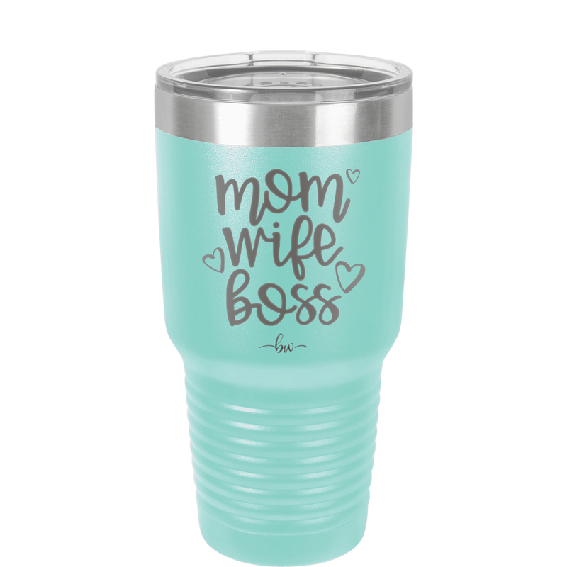 Mom Wife Boss - Laser Engraved Stainless Steel Drinkware - 1967 -