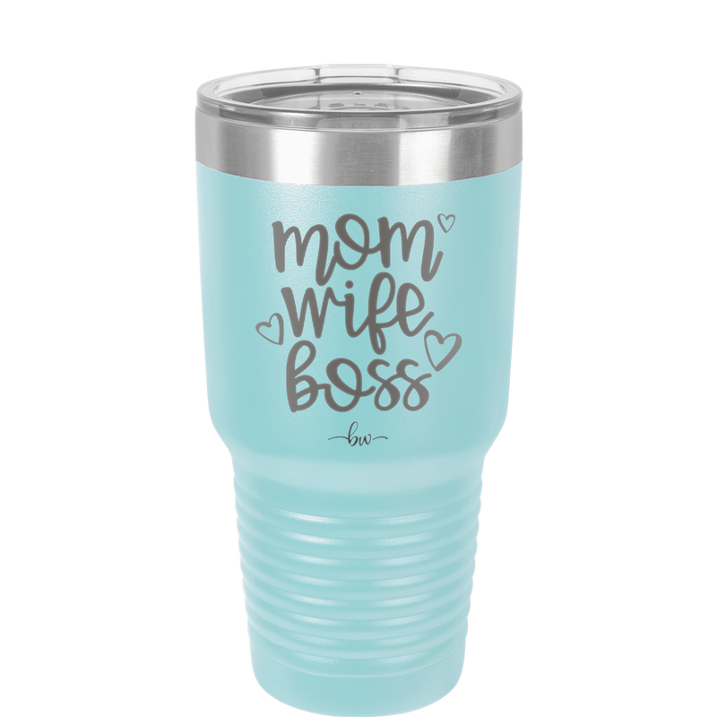 Mom Wife Boss - Laser Engraved Stainless Steel Drinkware - 1967 -