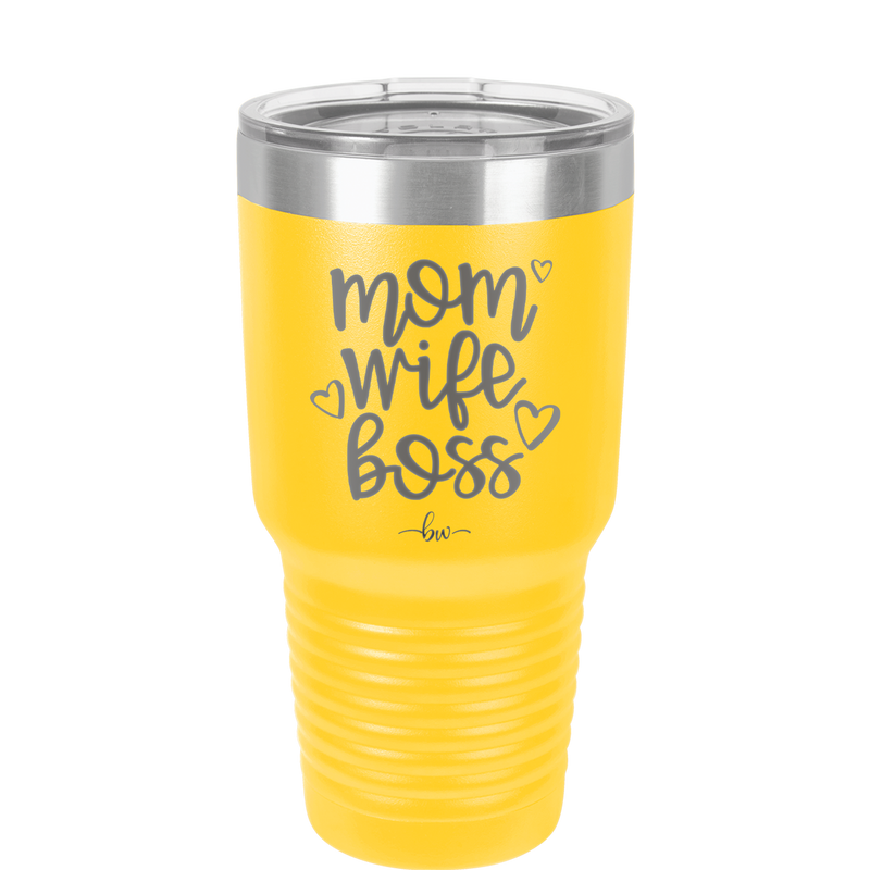 Mom Wife Boss - Laser Engraved Stainless Steel Drinkware - 1967 -