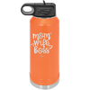 Mom Wife Boss - Laser Engraved Stainless Steel Drinkware - 1967 -