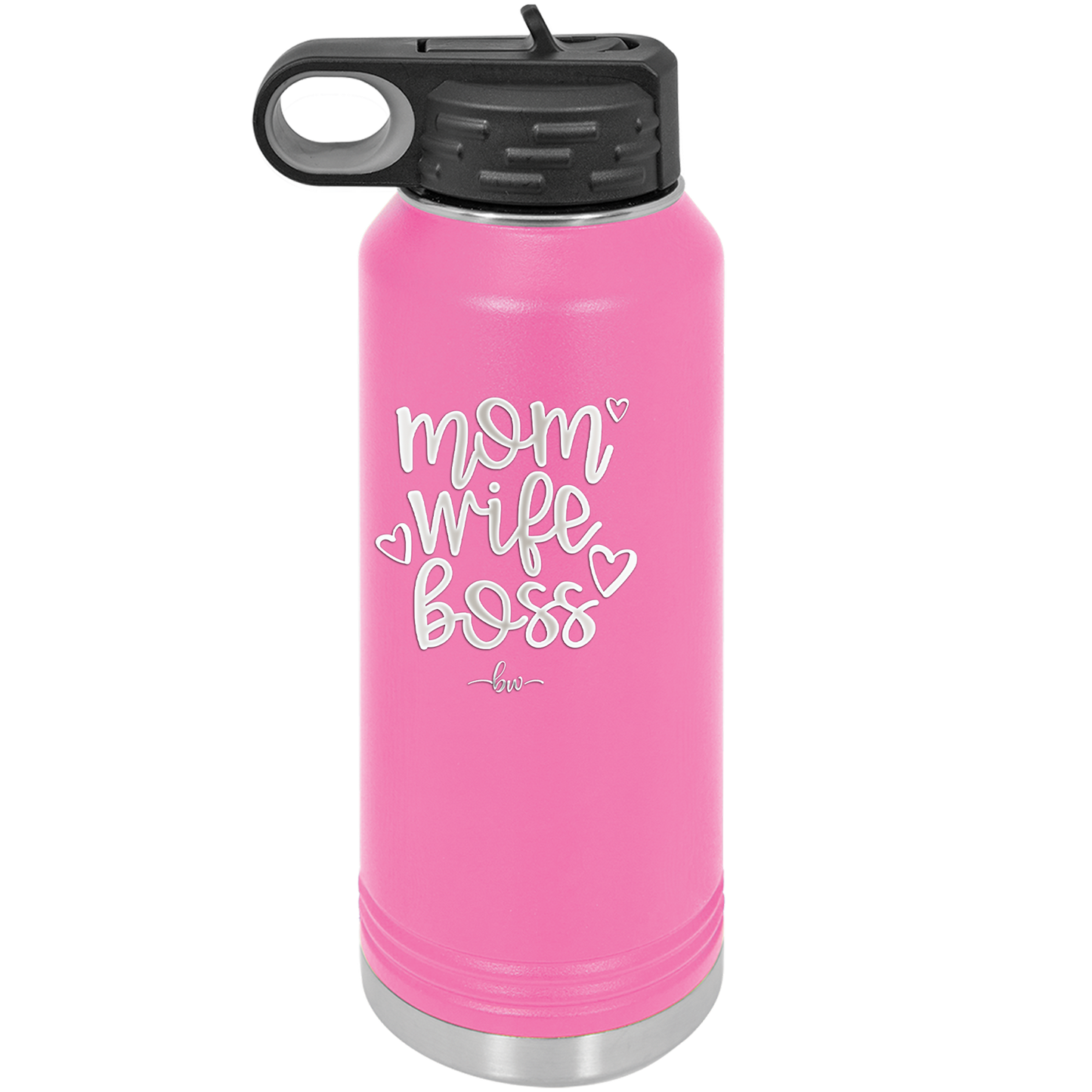 Mom Wife Boss - Laser Engraved Stainless Steel Drinkware - 1967 -