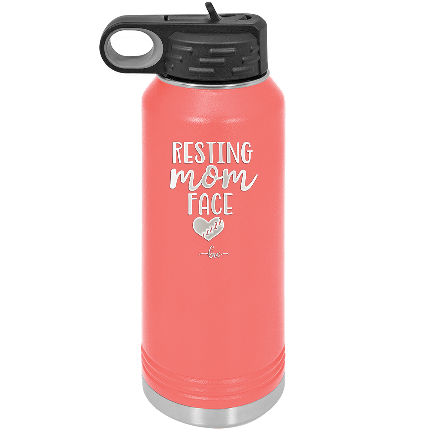 Resting Mom Face - Laser Engraved Stainless Steel Drinkware - 1976 -