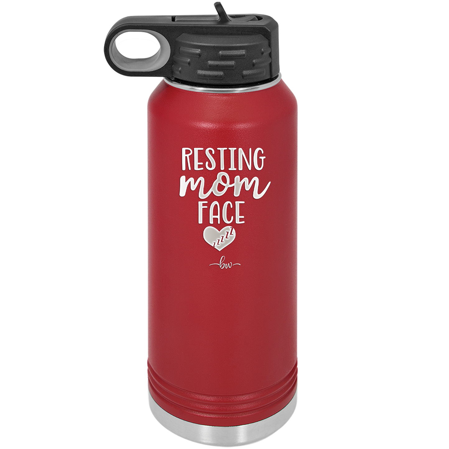 Resting Mom Face - Laser Engraved Stainless Steel Drinkware - 1976 -