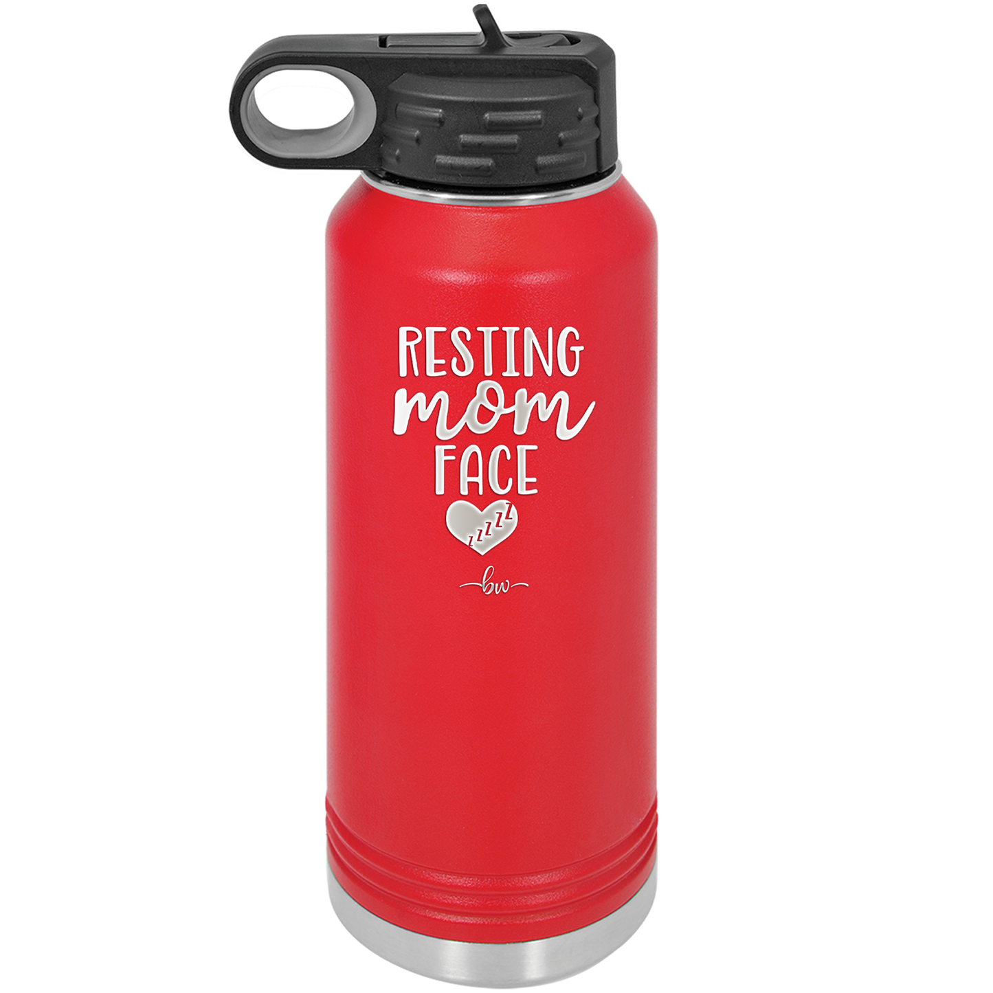 Resting Mom Face - Laser Engraved Stainless Steel Drinkware - 1976 -