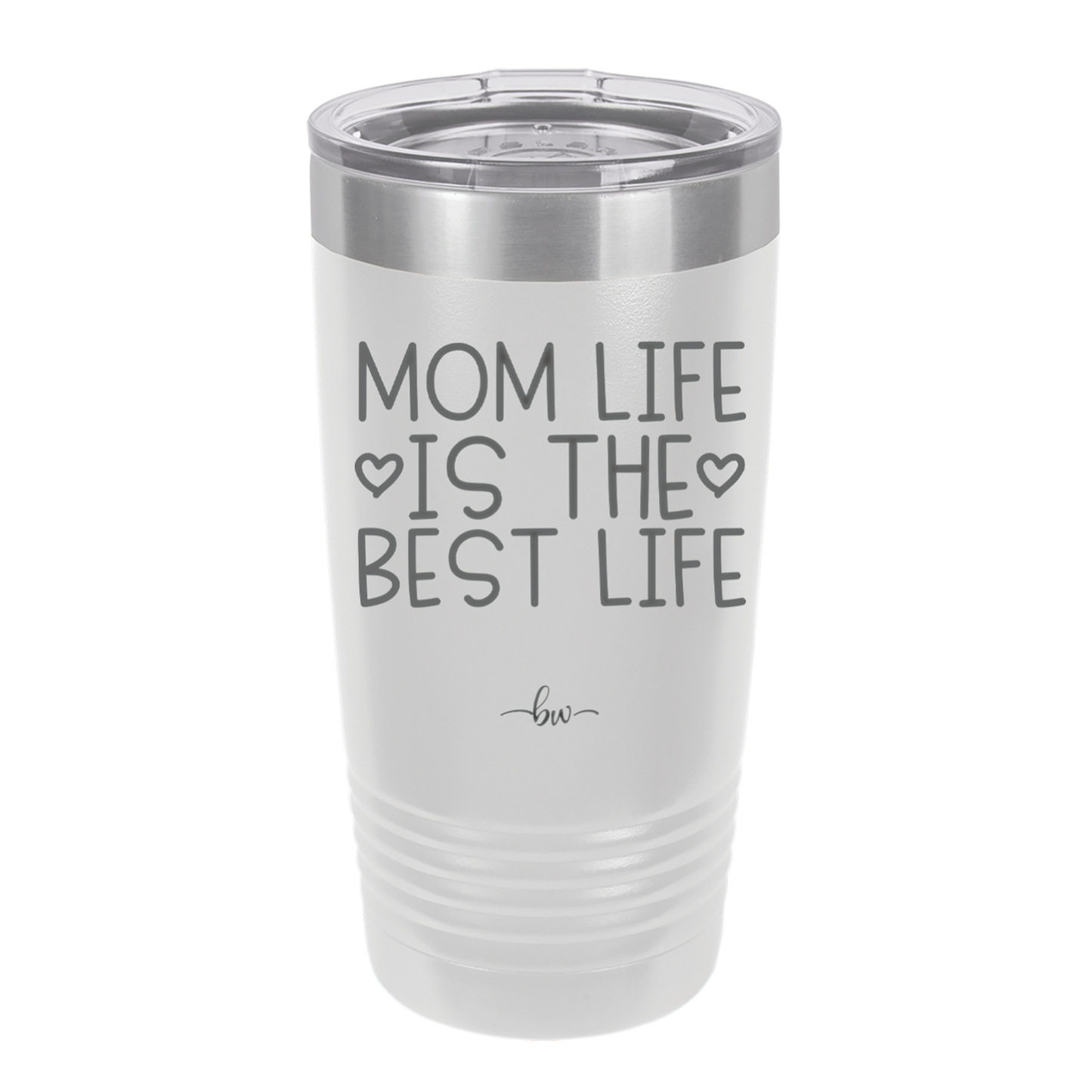 Mom Life is the Best Life - Laser Engraved Stainless Steel Drinkware - 1977 -