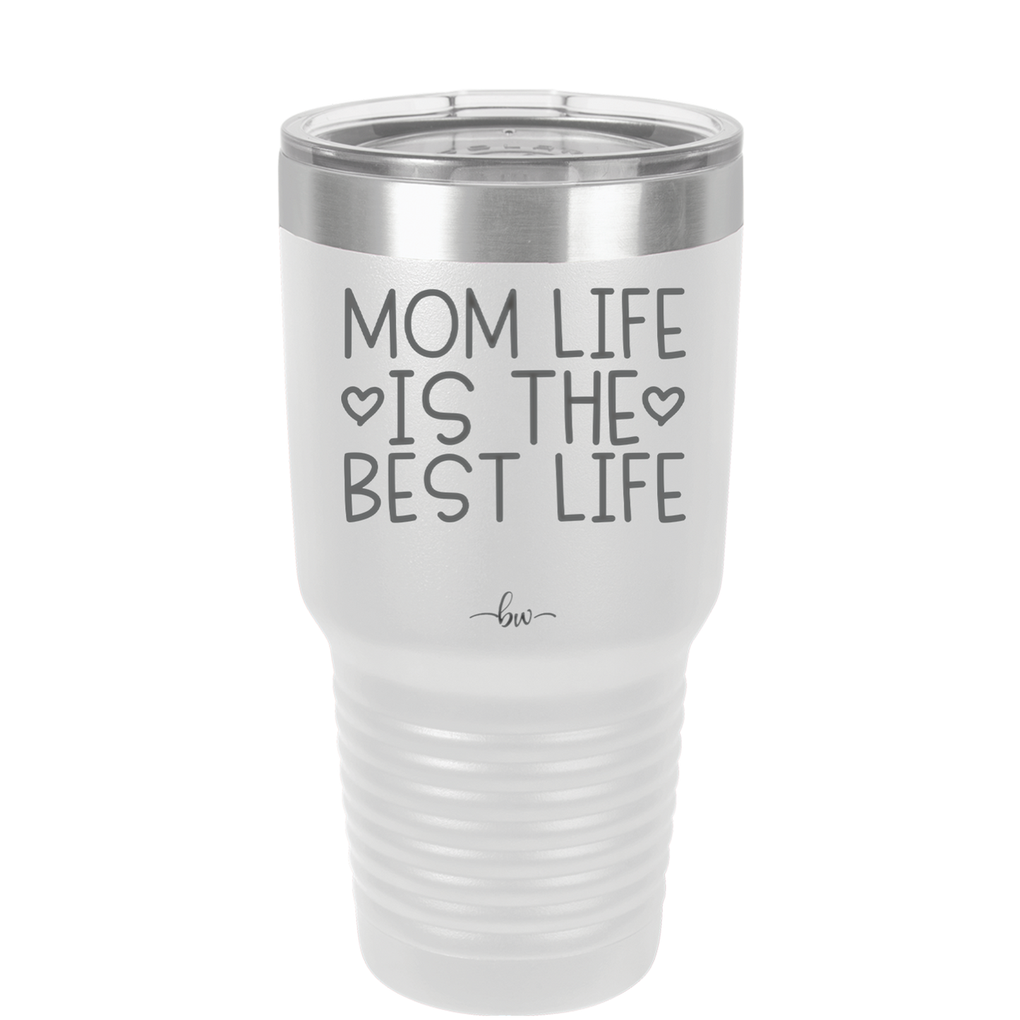 Mom Life is the Best Life - Laser Engraved Stainless Steel Drinkware - 1977 -