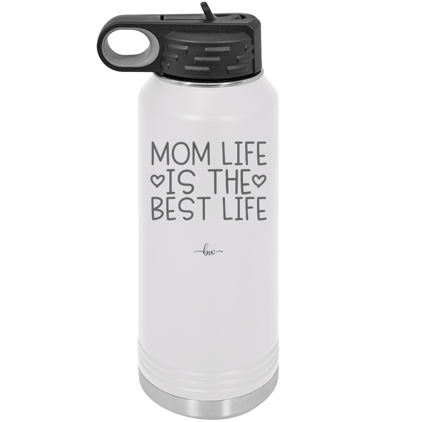 Mom Life is the Best Life - Laser Engraved Stainless Steel Drinkware - 1977 -