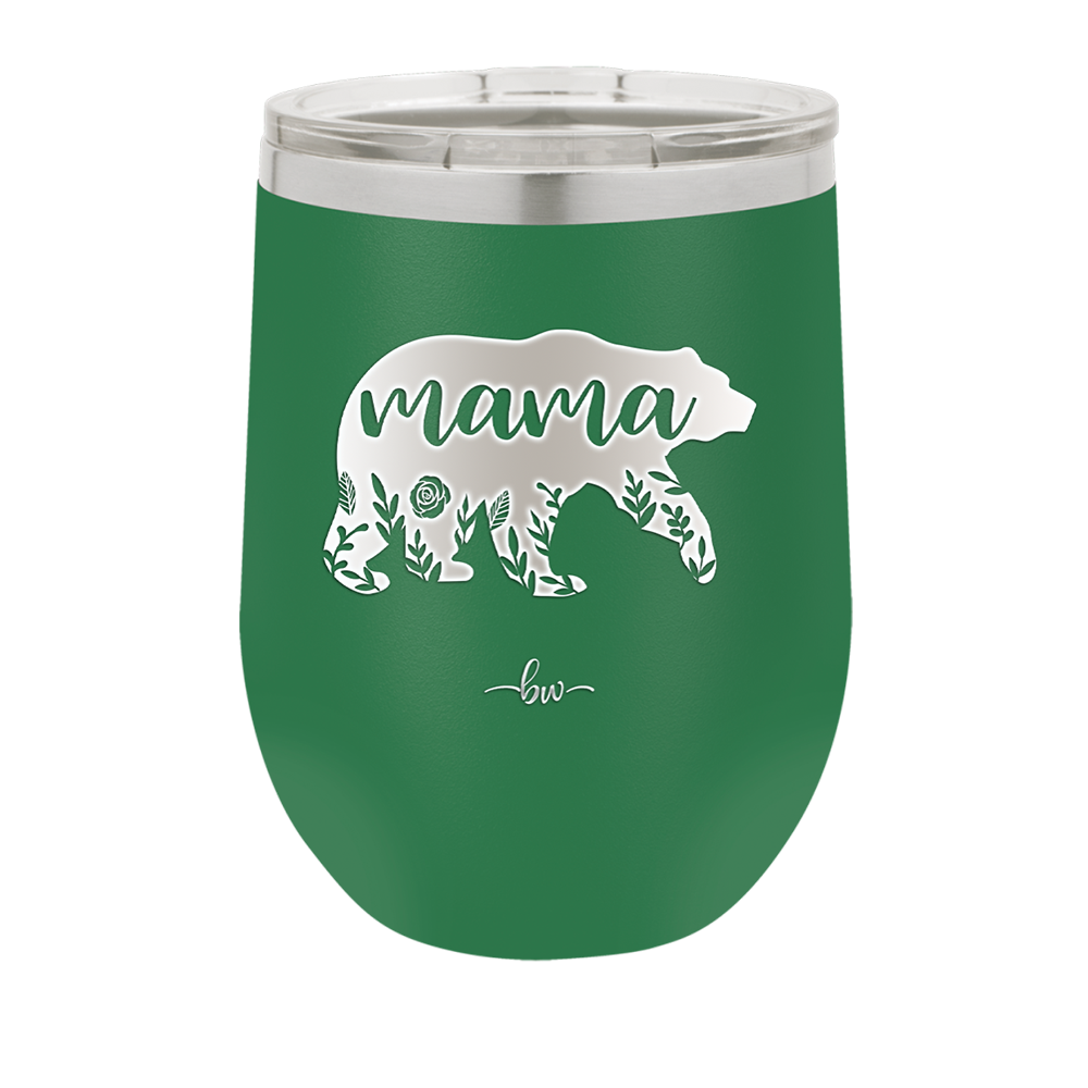 Mama Bear Flowers - Laser Engraved Stainless Steel Drinkware - 2006 -