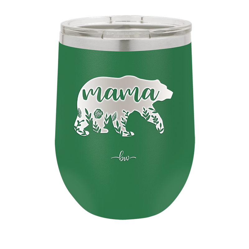 Mama Bear Flowers - Laser Engraved Stainless Steel Drinkware - 2006 -