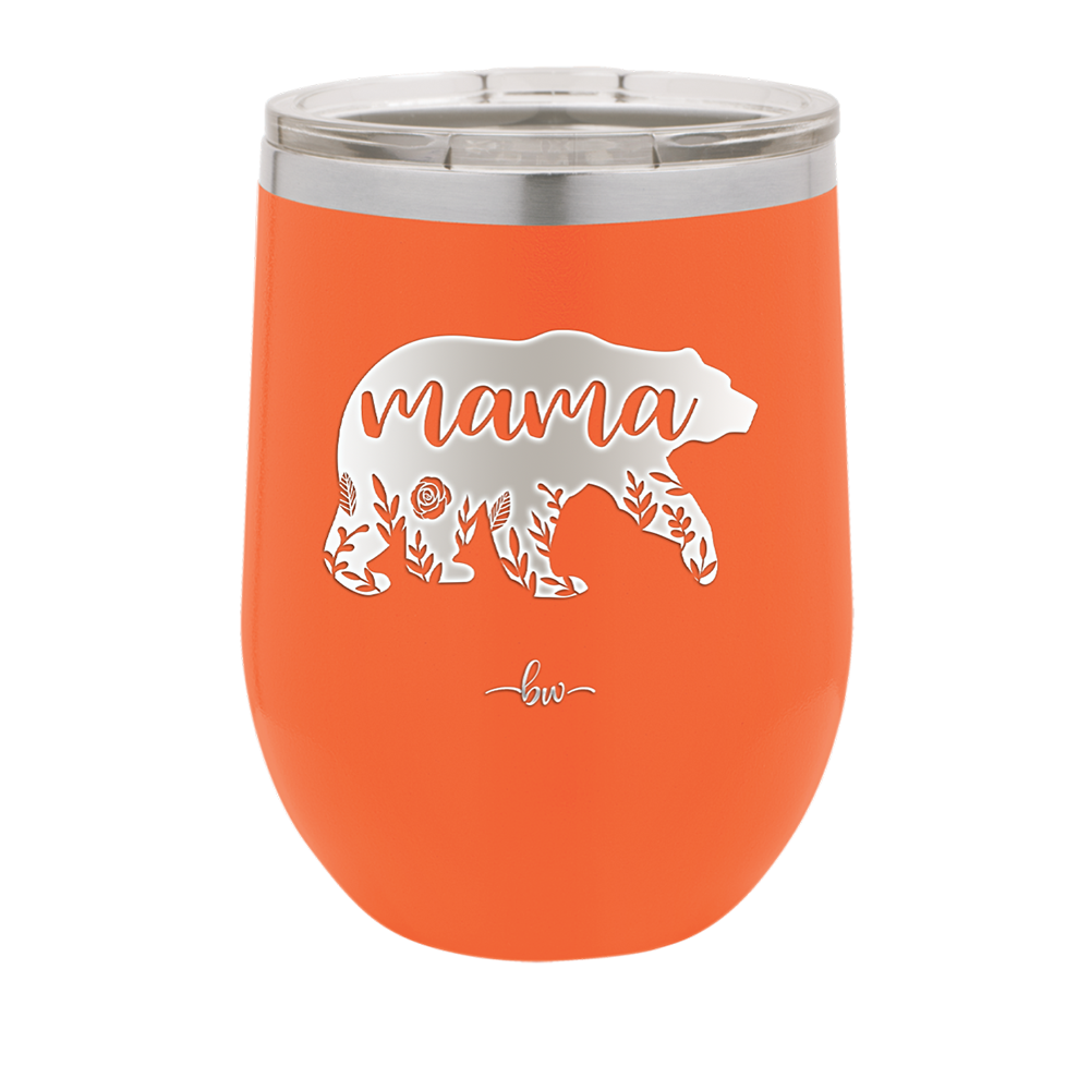 Mama Bear Flowers - Laser Engraved Stainless Steel Drinkware - 2006 -