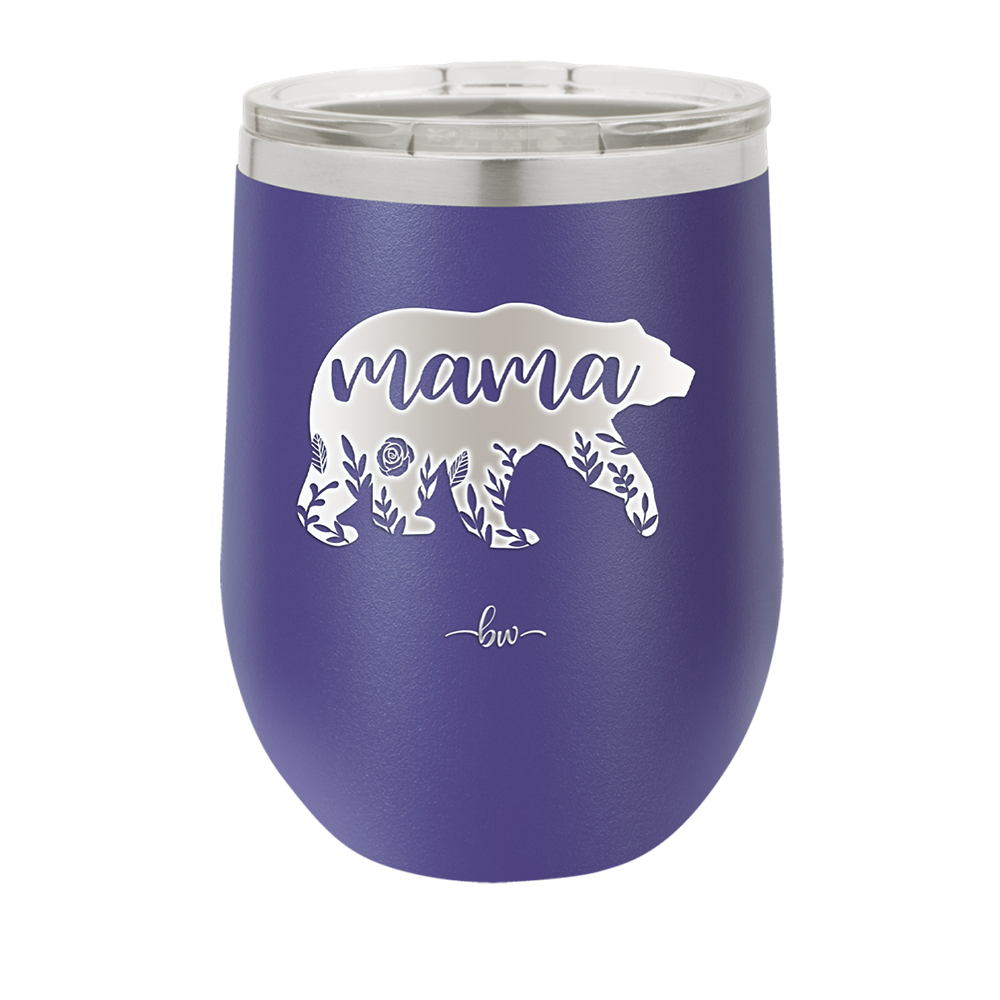 Mama Bear Flowers - Laser Engraved Stainless Steel Drinkware - 2006 -