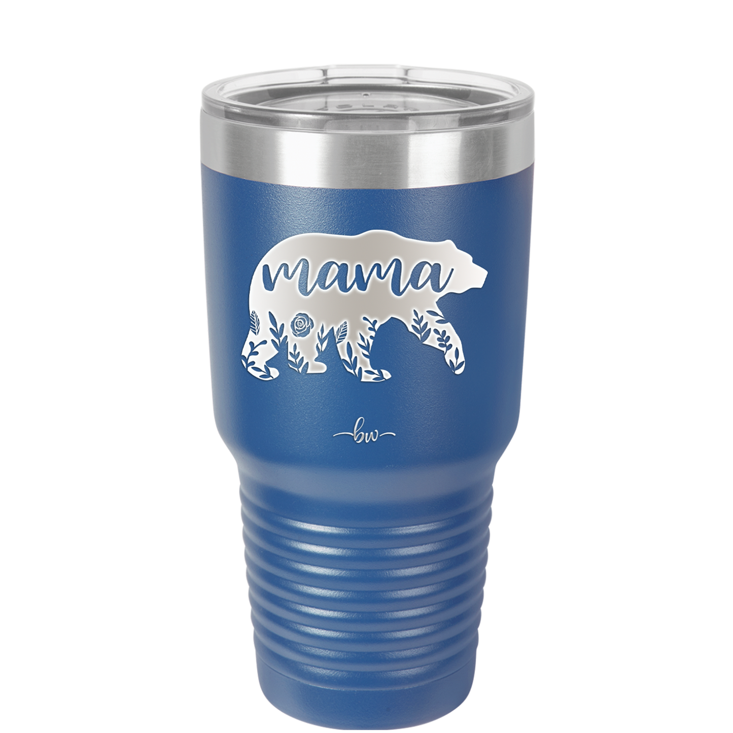 Mama Bear Flowers - Laser Engraved Stainless Steel Drinkware - 2006 -