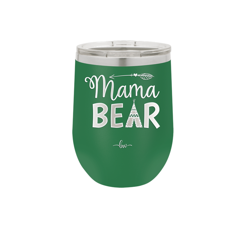 Mama Bear Tent and Arrow - Laser Engraved Stainless Steel Drinkware - 2010 -