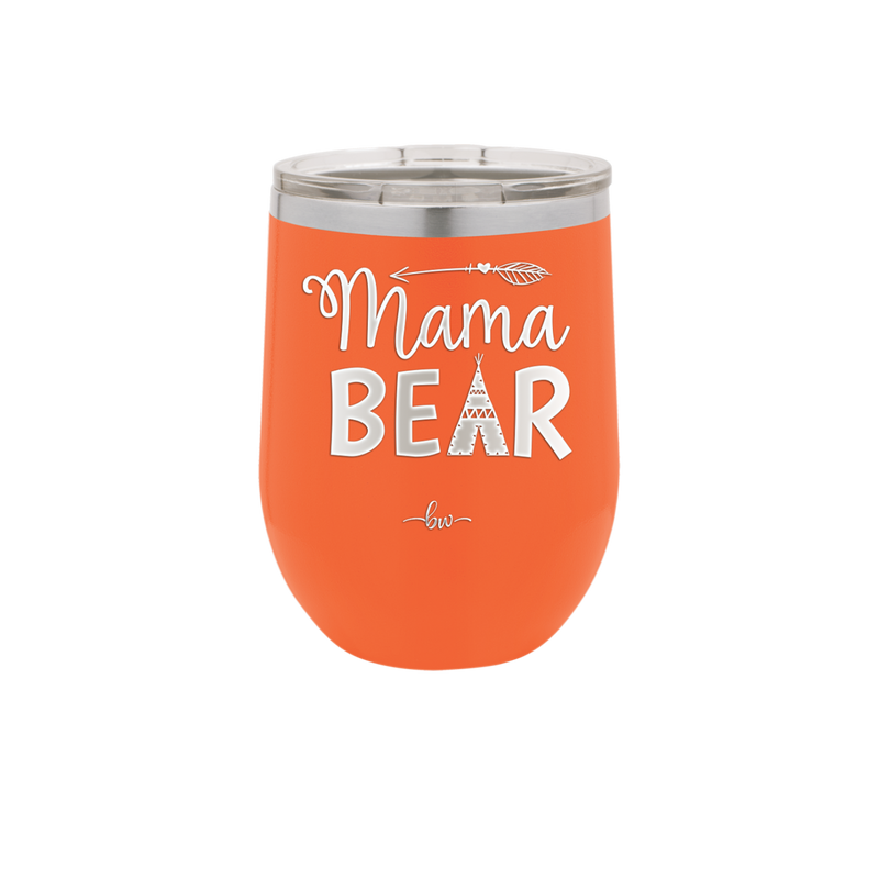 Mama Bear Tent and Arrow - Laser Engraved Stainless Steel Drinkware - 2010 -