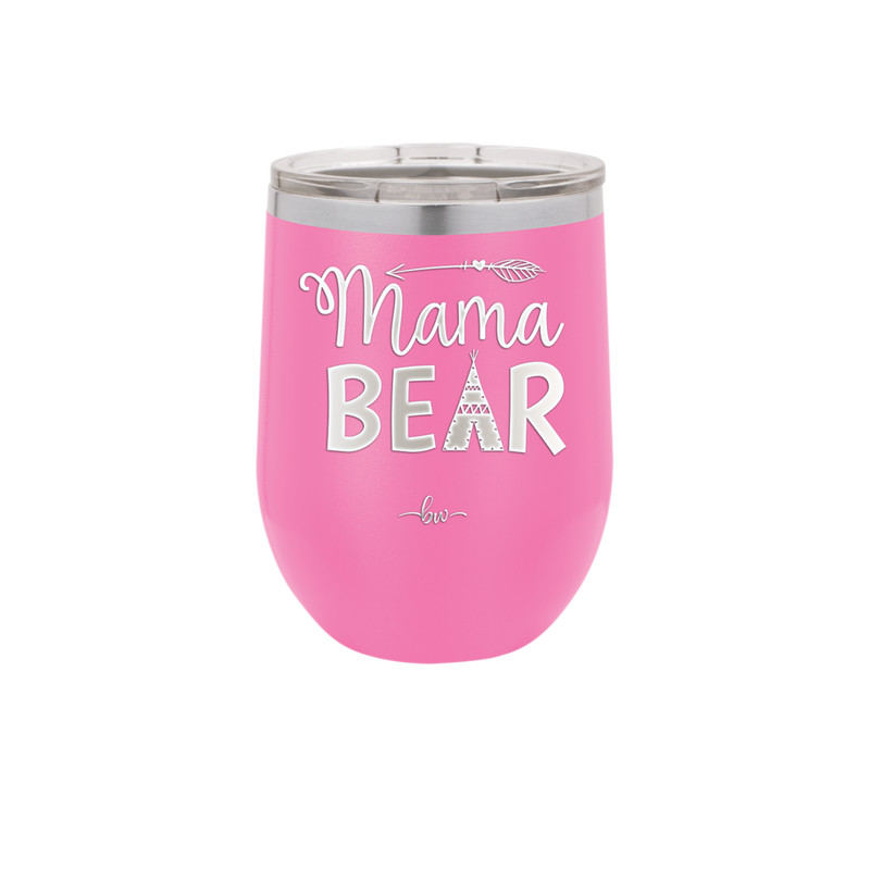 Mama Bear Tent and Arrow - Laser Engraved Stainless Steel Drinkware - 2010 -