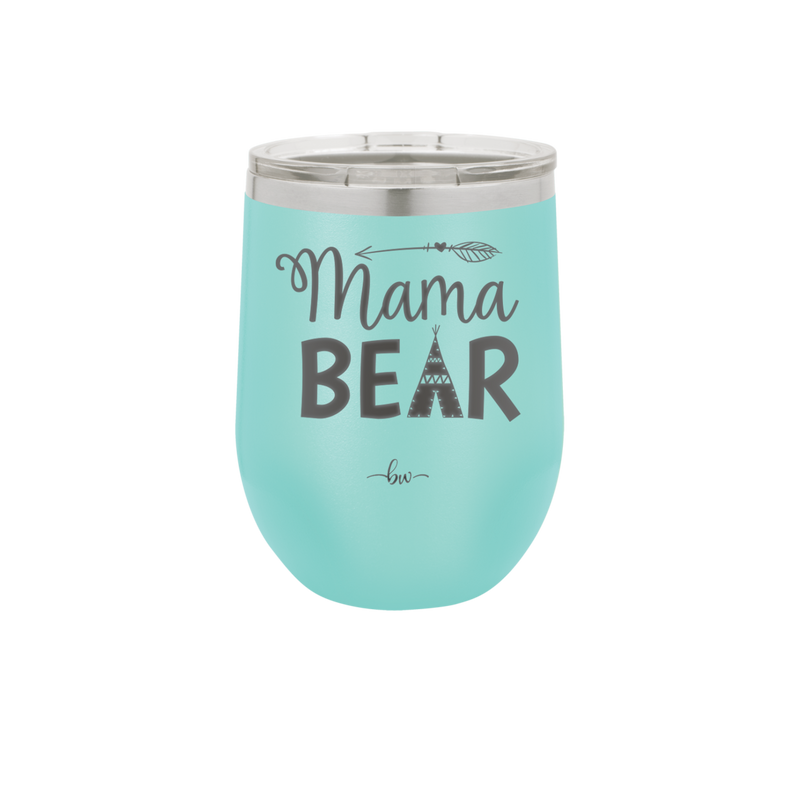 Mama Bear Tent and Arrow - Laser Engraved Stainless Steel Drinkware - 2010 -