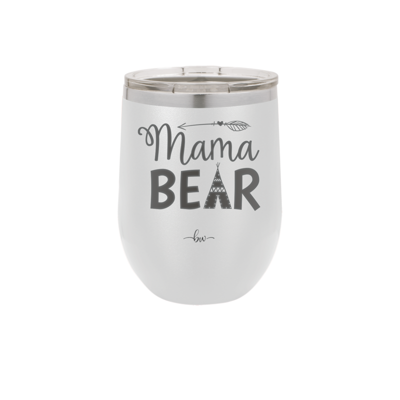 Mama Bear Tent and Arrow - Laser Engraved Stainless Steel Drinkware - 2010 -