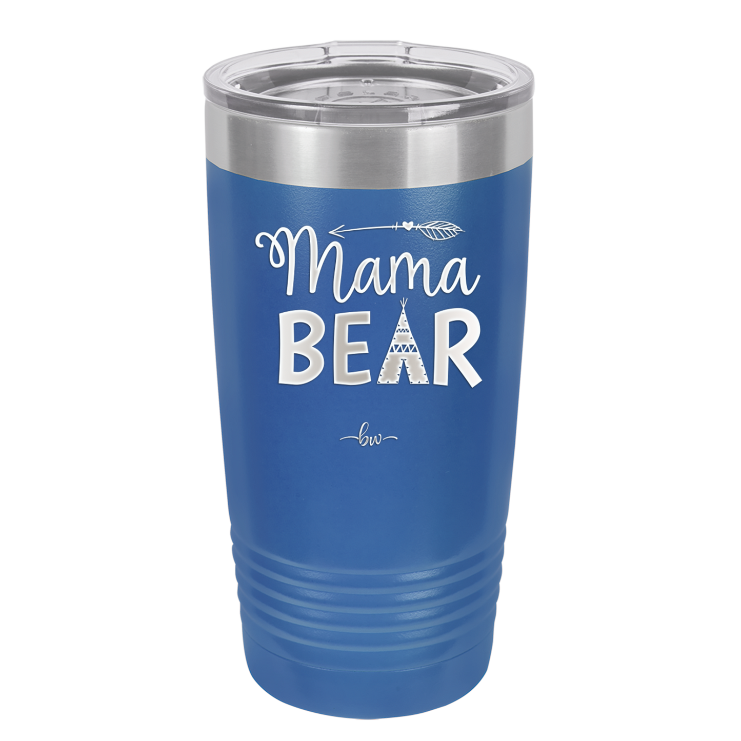 Mama Bear Tent and Arrow - Laser Engraved Stainless Steel Drinkware - 2010 -