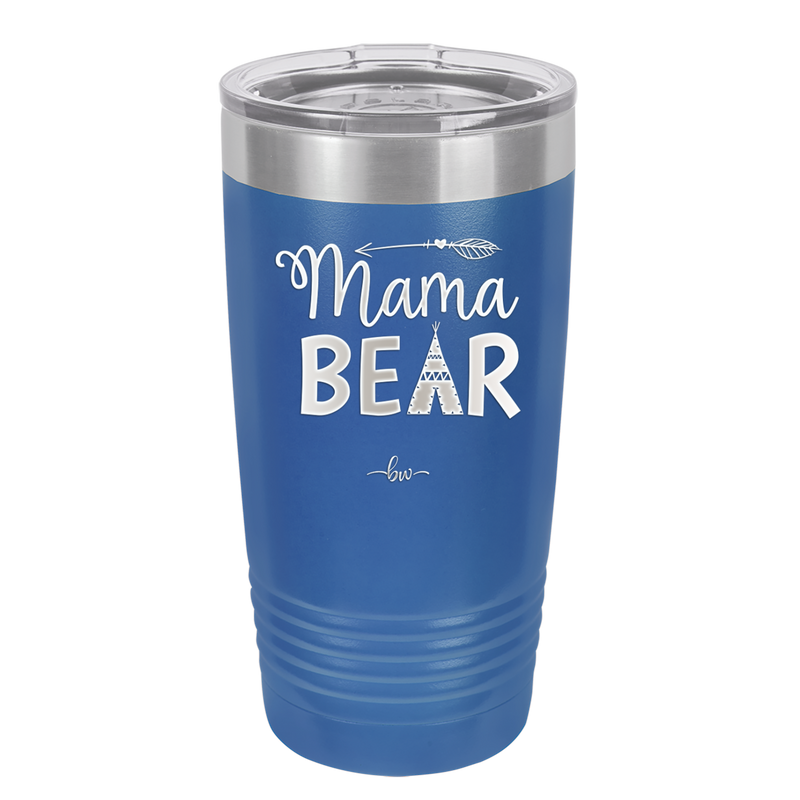 Mama Bear Tent and Arrow - Laser Engraved Stainless Steel Drinkware - 2010 -