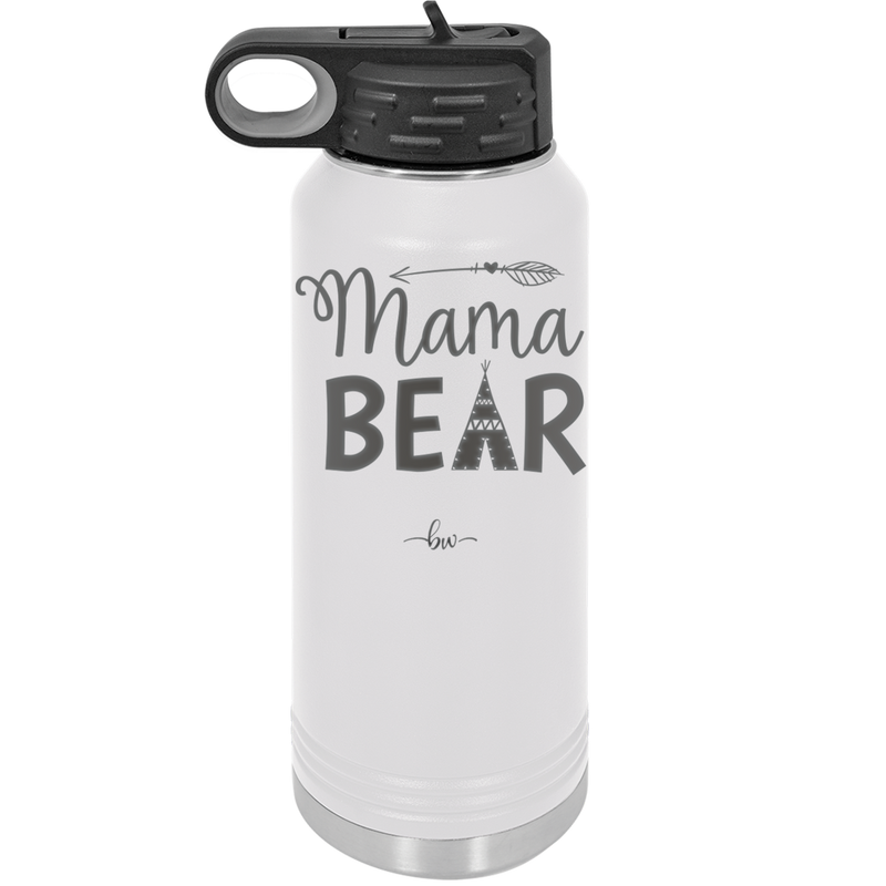 Mama Bear Tent and Arrow - Laser Engraved Stainless Steel Drinkware - 2010 -