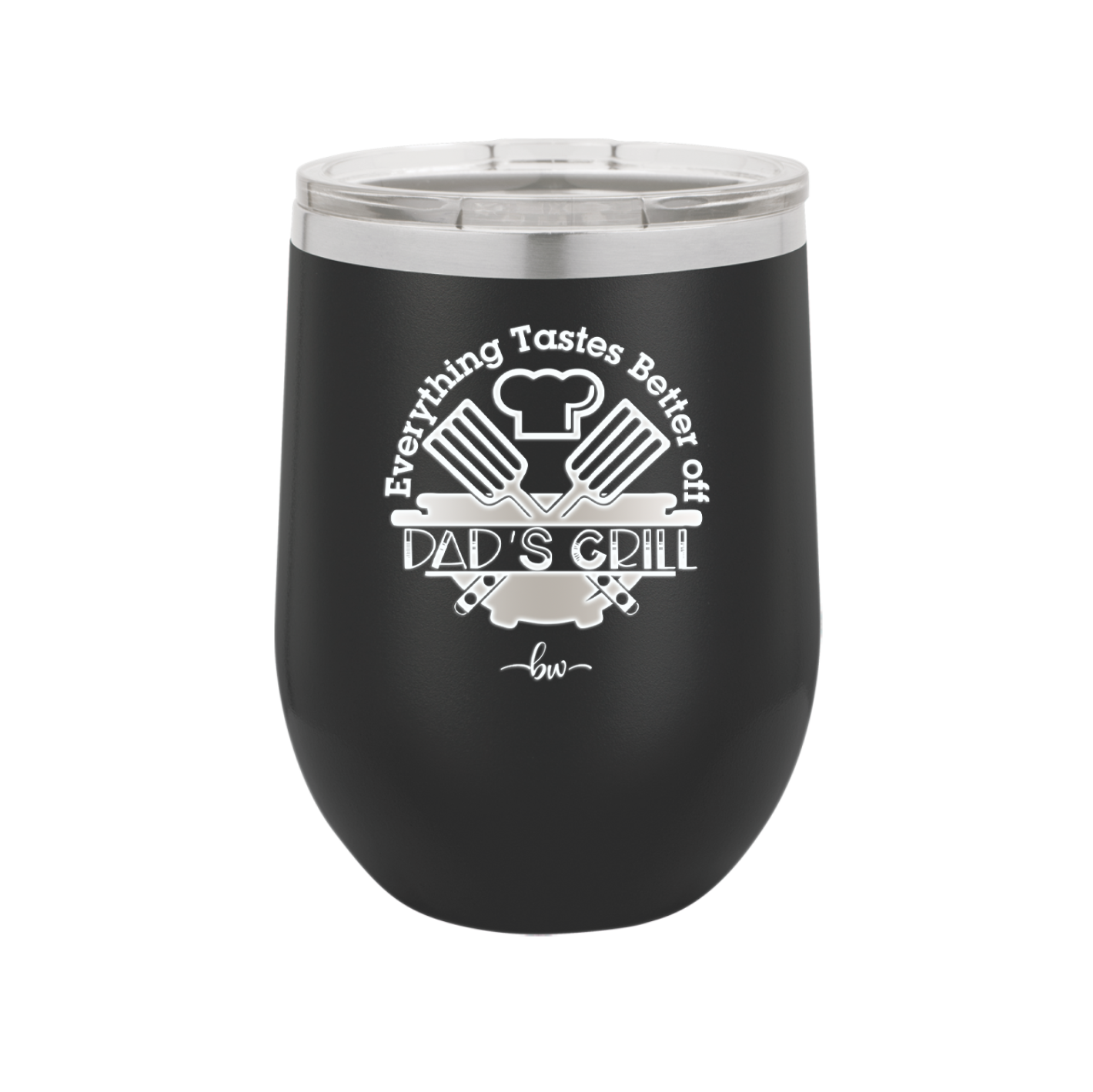 Everything Tastes Better Off Dad's Grill - Laser Engraved Stainless Steel Drinkware - 2043 -