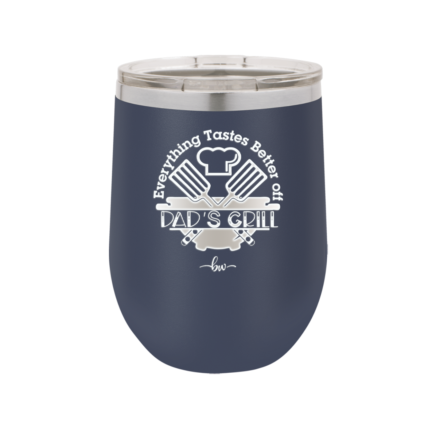 Everything Tastes Better Off Dad's Grill - Laser Engraved Stainless Steel Drinkware - 2043 -