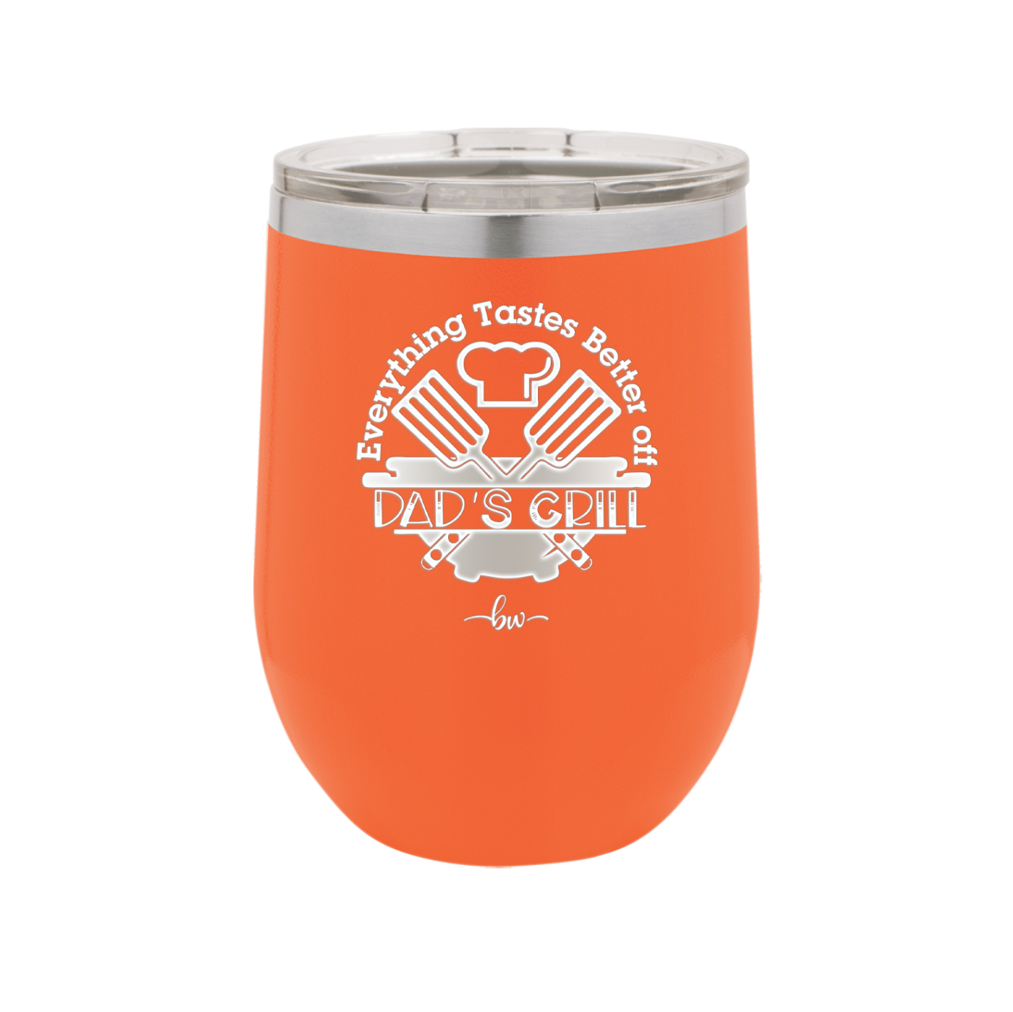 Everything Tastes Better Off Dad's Grill - Laser Engraved Stainless Steel Drinkware - 2043 -