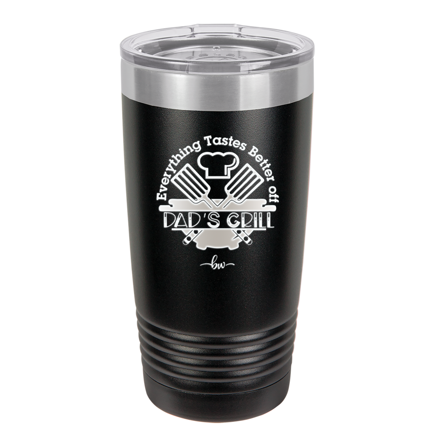 Everything Tastes Better Off Dad's Grill - Laser Engraved Stainless Steel Drinkware - 2043 -