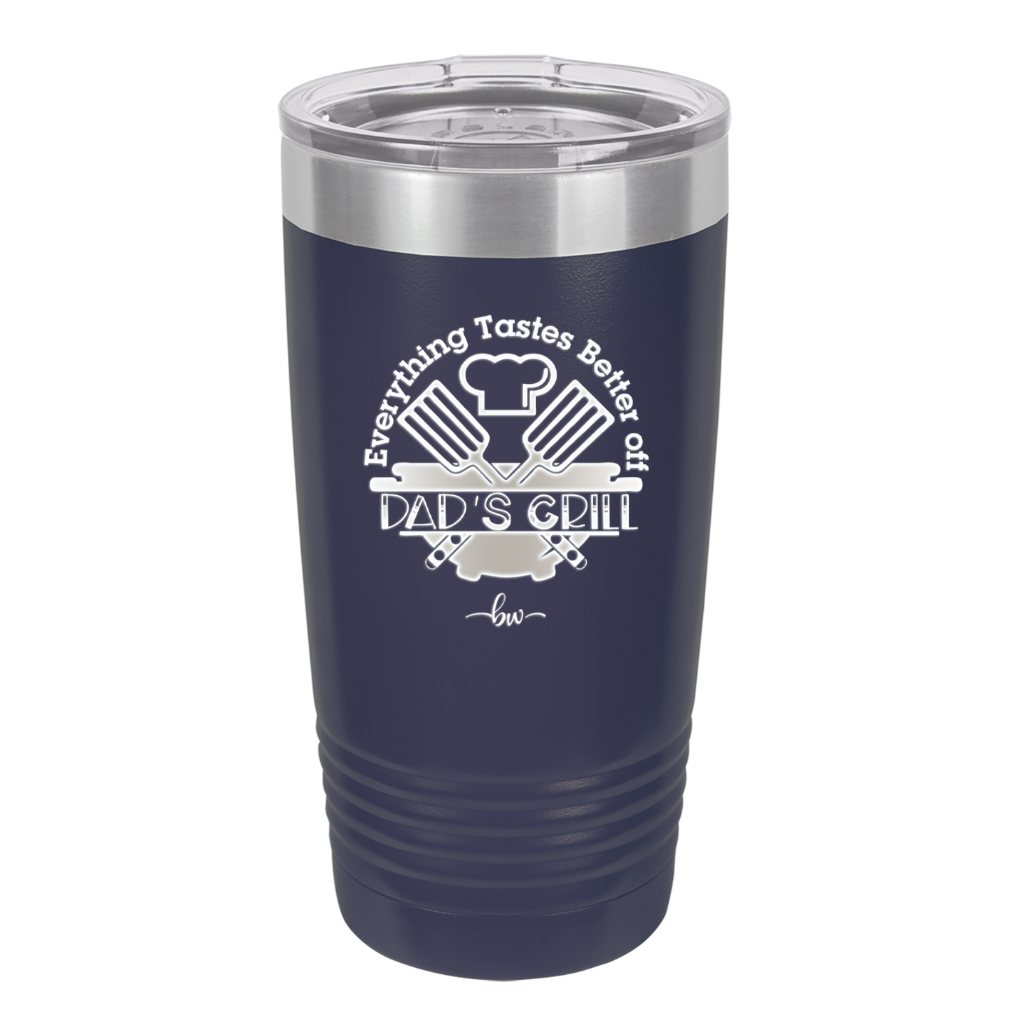 Everything Tastes Better Off Dad's Grill - Laser Engraved Stainless Steel Drinkware - 2043 -