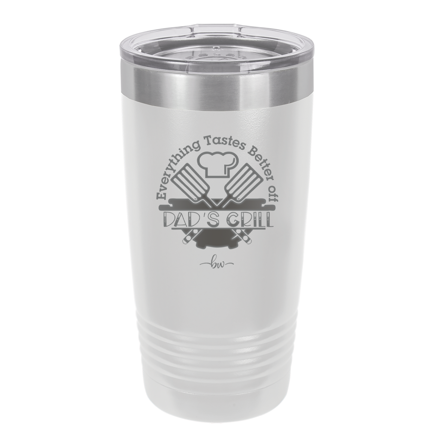 Everything Tastes Better Off Dad's Grill - Laser Engraved Stainless Steel Drinkware - 2043 -