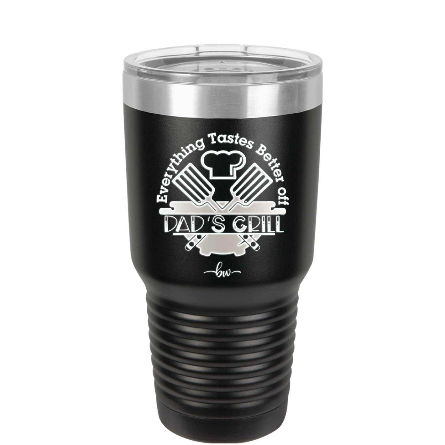 Everything Tastes Better Off Dad's Grill - Laser Engraved Stainless Steel Drinkware - 2043 -