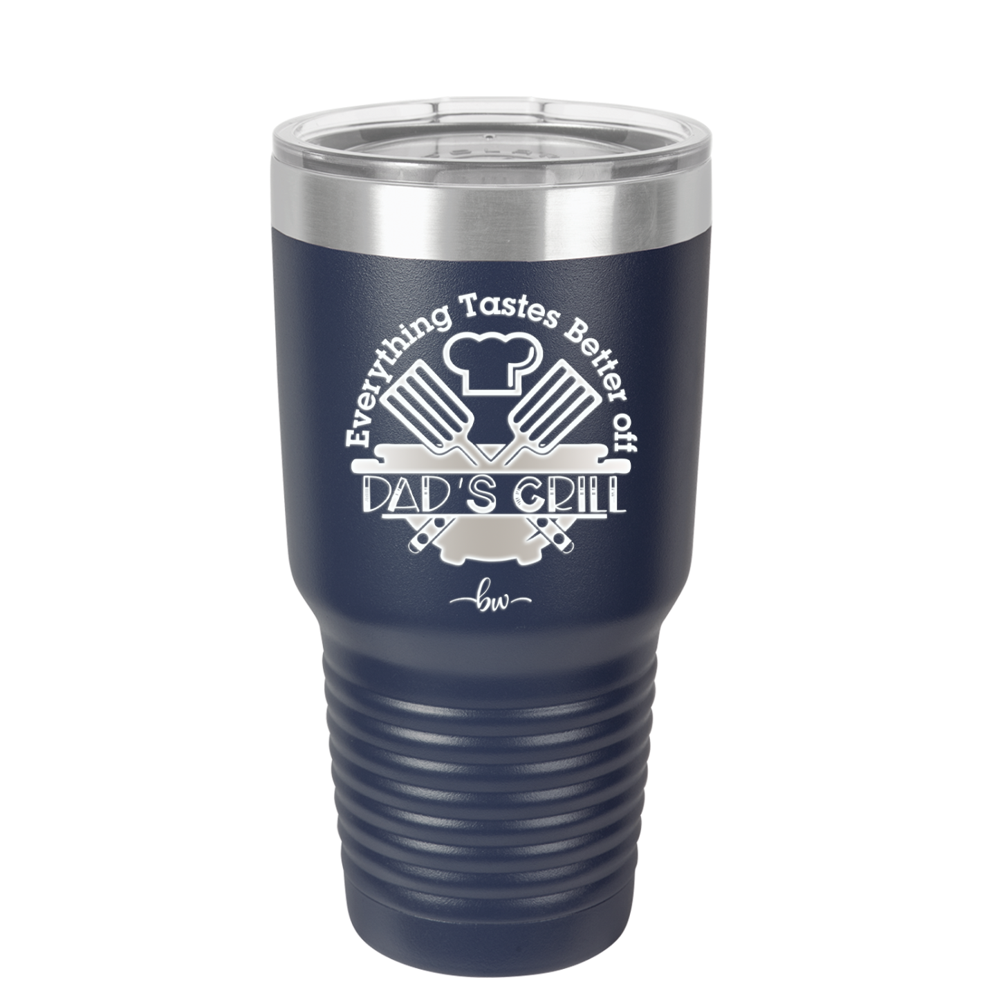 Everything Tastes Better Off Dad's Grill - Laser Engraved Stainless Steel Drinkware - 2043 -