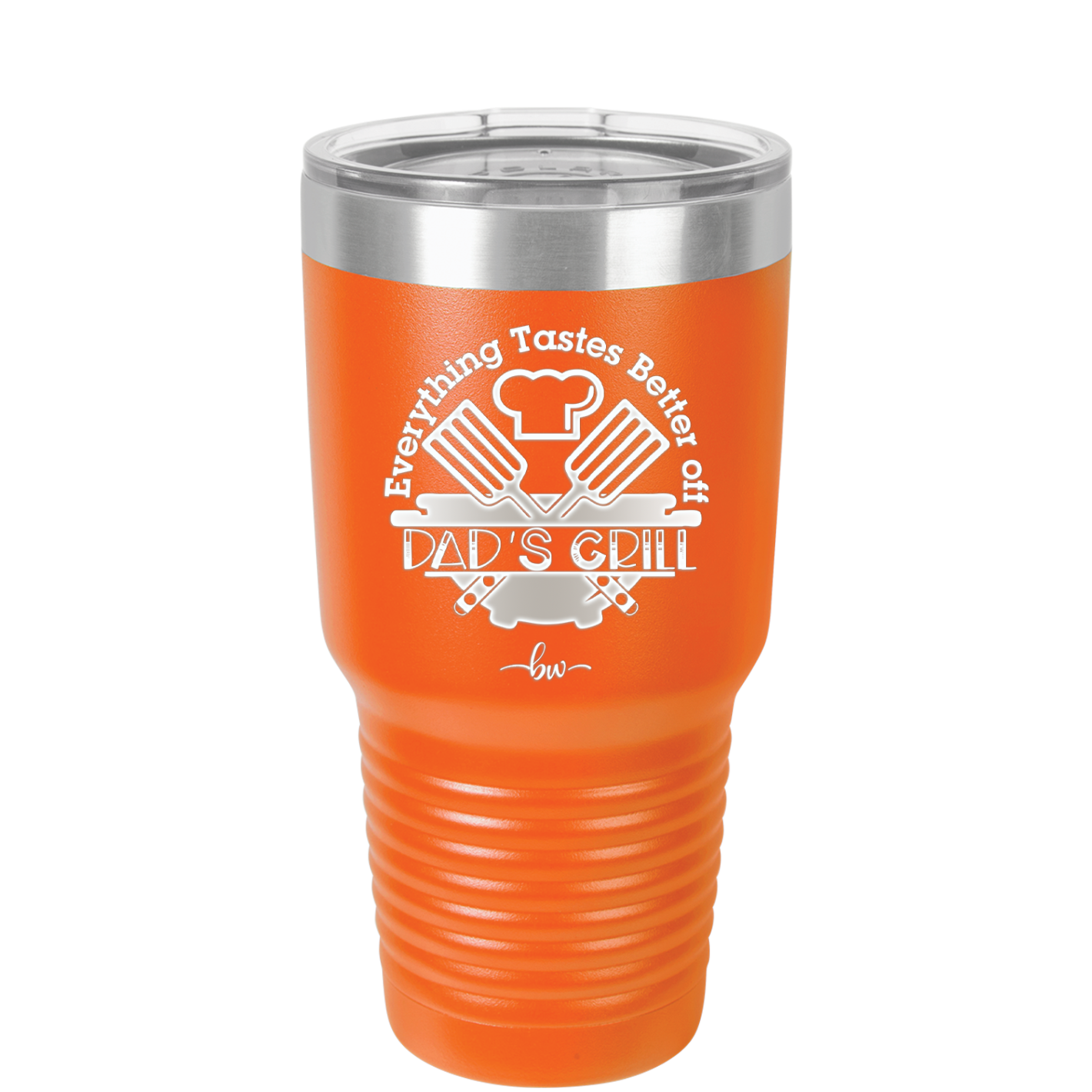 Everything Tastes Better Off Dad's Grill - Laser Engraved Stainless Steel Drinkware - 2043 -