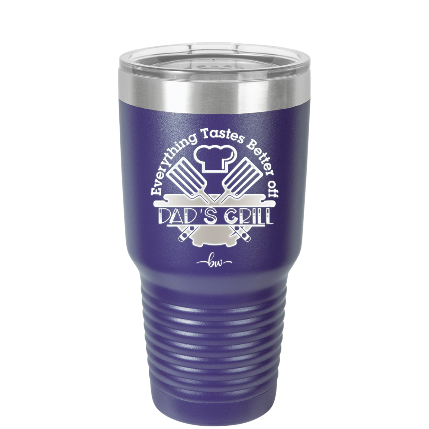 Everything Tastes Better Off Dad's Grill - Laser Engraved Stainless Steel Drinkware - 2043 -