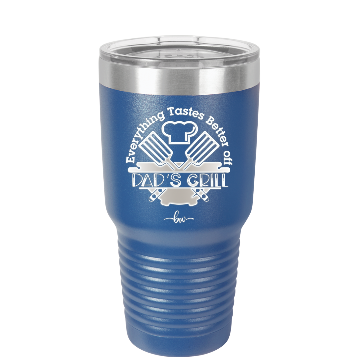 Everything Tastes Better Off Dad's Grill - Laser Engraved Stainless Steel Drinkware - 2043 -