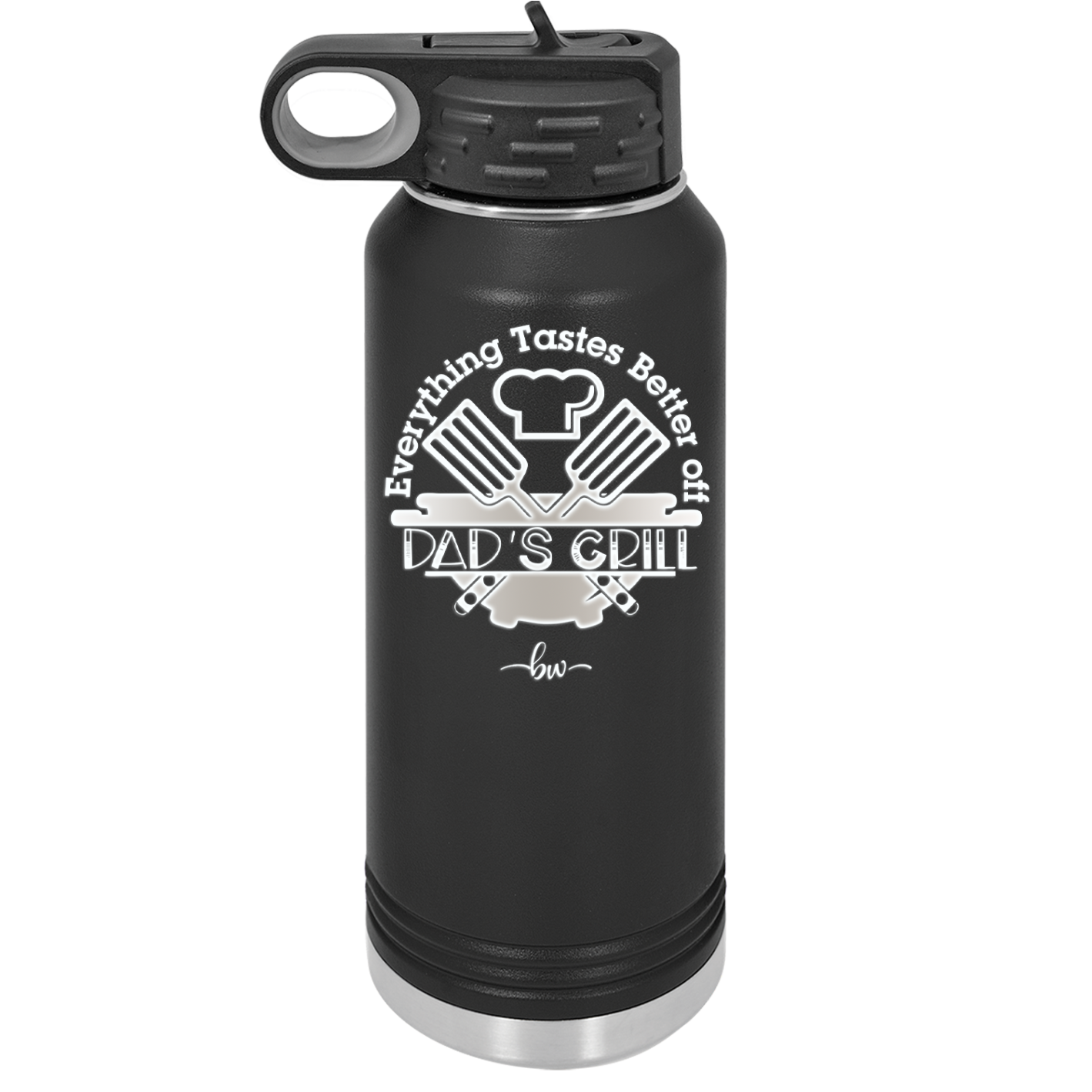 Everything Tastes Better Off Dad's Grill - Laser Engraved Stainless Steel Drinkware - 2043 -