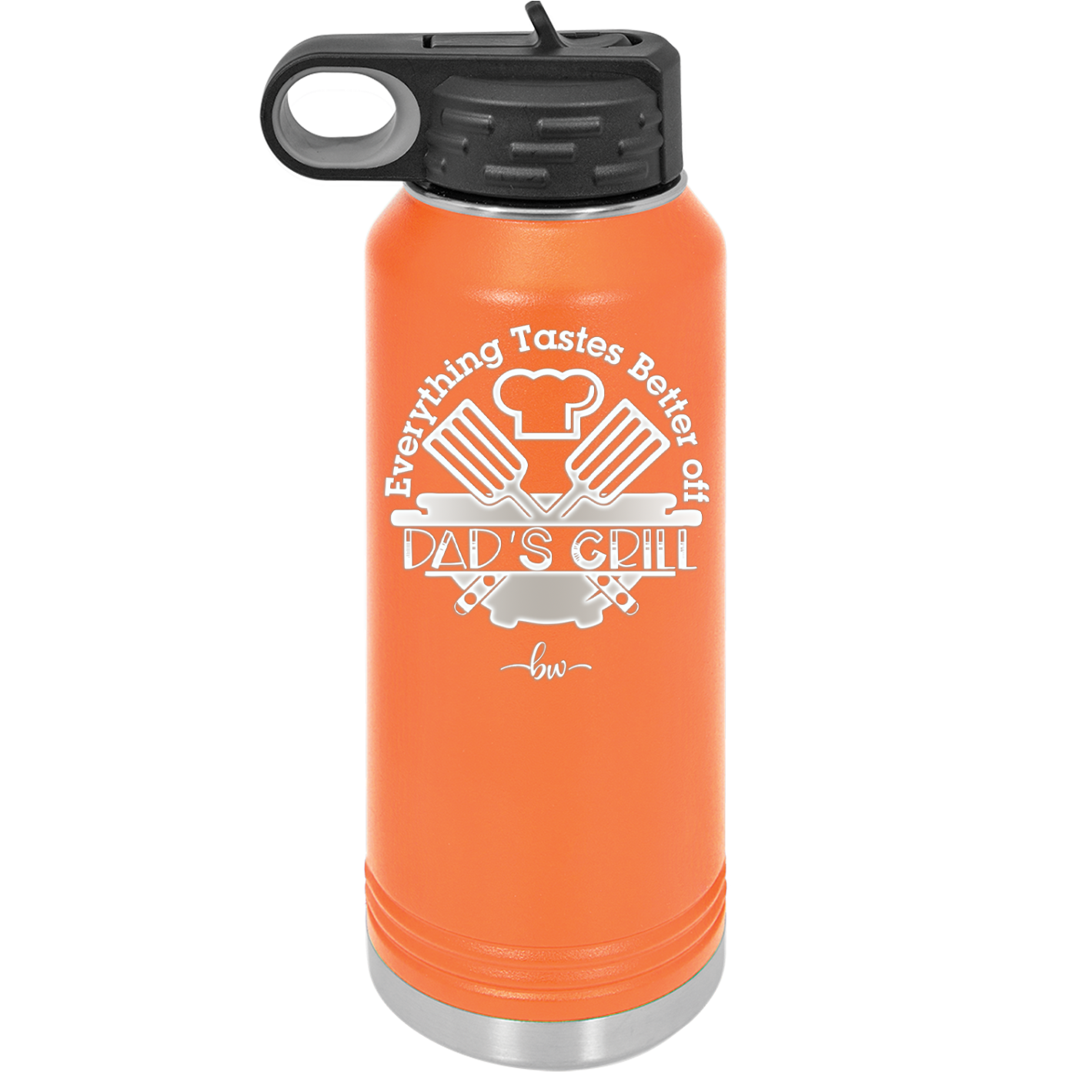 Everything Tastes Better Off Dad's Grill - Laser Engraved Stainless Steel Drinkware - 2043 -