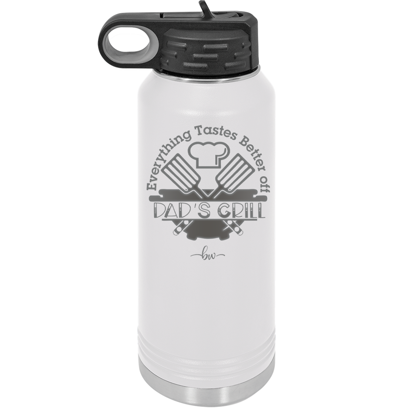 Everything Tastes Better Off Dad's Grill - Laser Engraved Stainless Steel Drinkware - 2043 -