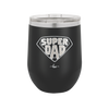 Super Dad with Shield Symbol - Laser Engraved Stainless Steel Drinkware - 2047 -